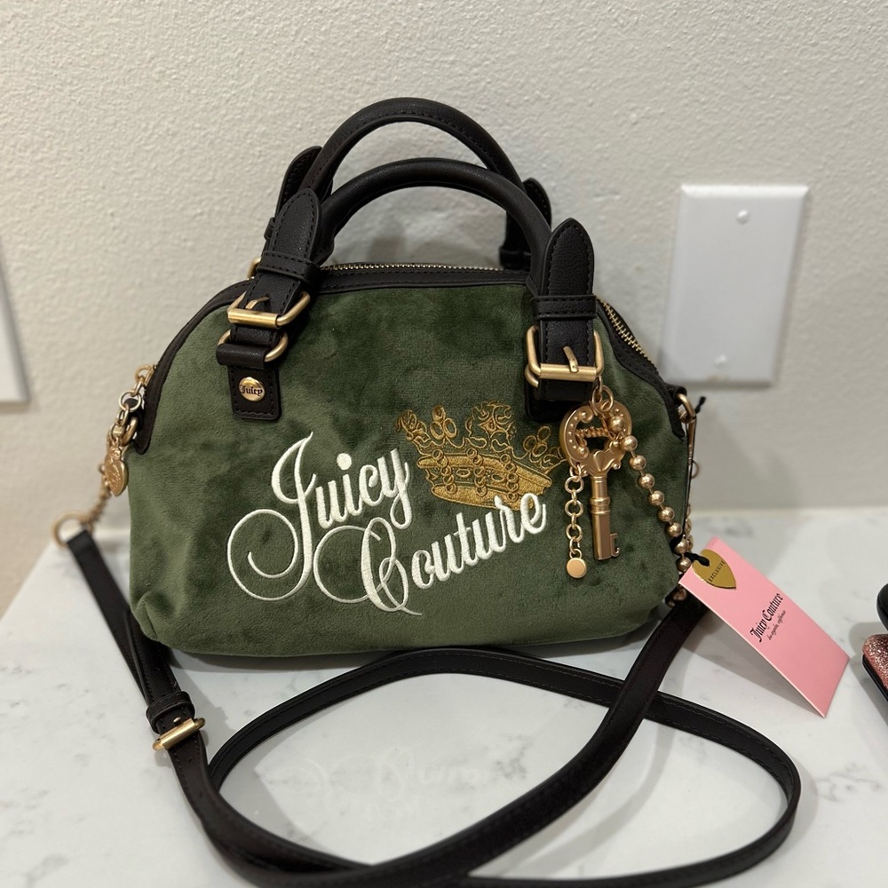 Juicy Couture Olive and Black Crossbody Bag